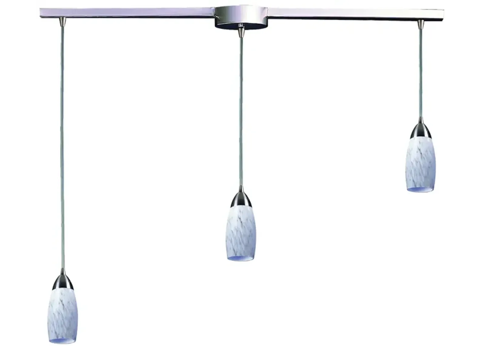 Milan Grey Slim Linear Mini Pendant