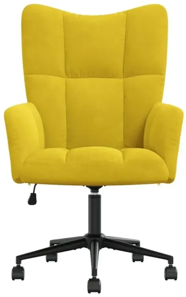Relaxing Chair Mustard Yellow Velvet
