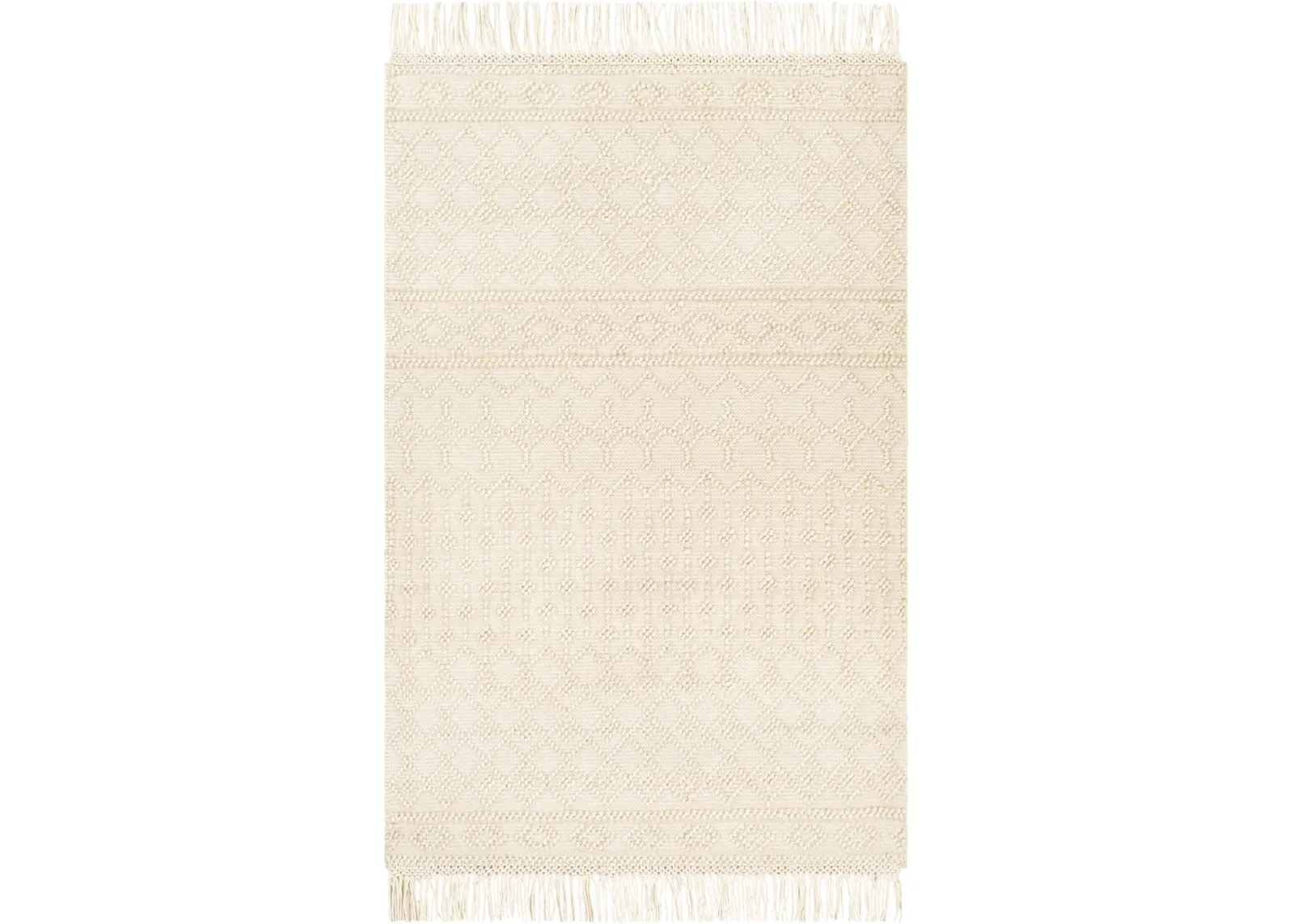 Farmhouse Tassels FTS-2305 3' x 5' Beige Rug