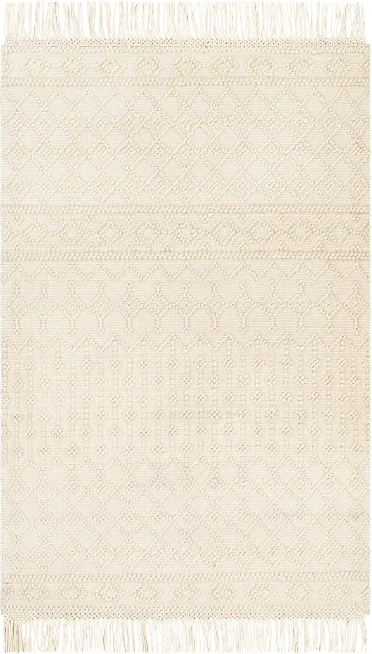 Farmhouse Tassels FTS-2305 3' x 5' Beige Rug