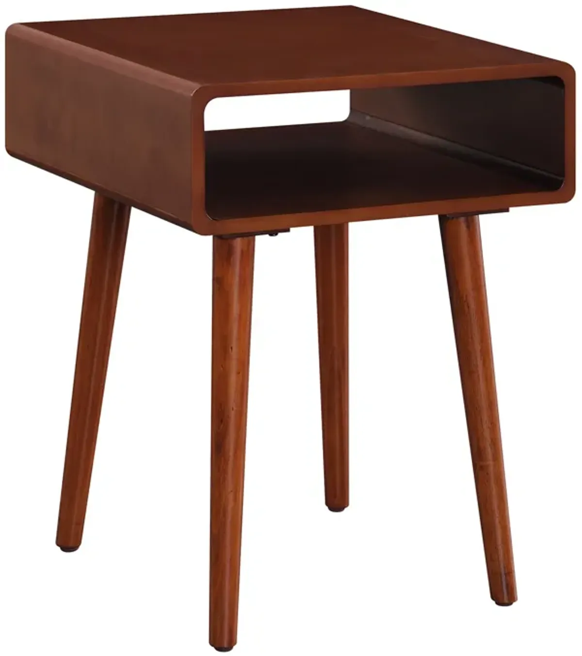 Convenience Concepts Napa End Table with Shelf, Mahogany