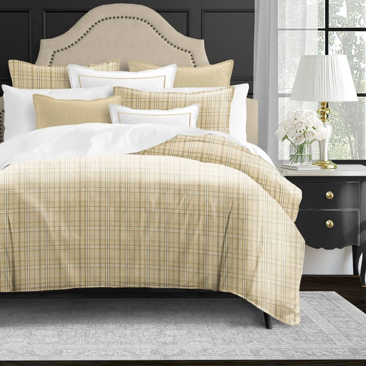 6ix Tailors Fine Linens Bailey Natural Comforter Set