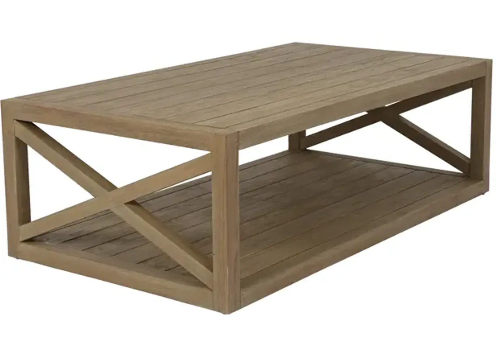 Coastal Teak X Coffee Table