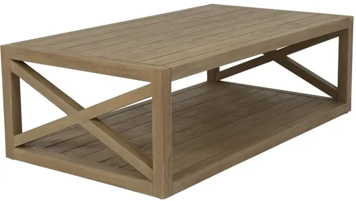 Coastal Teak X Coffee Table