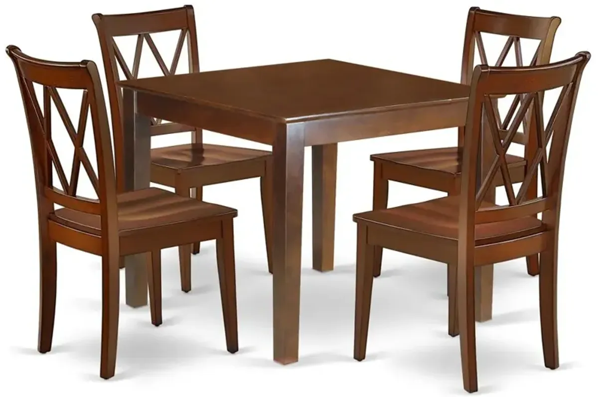 Dining Room Set Mahogany, OXCL5-MAH-W
