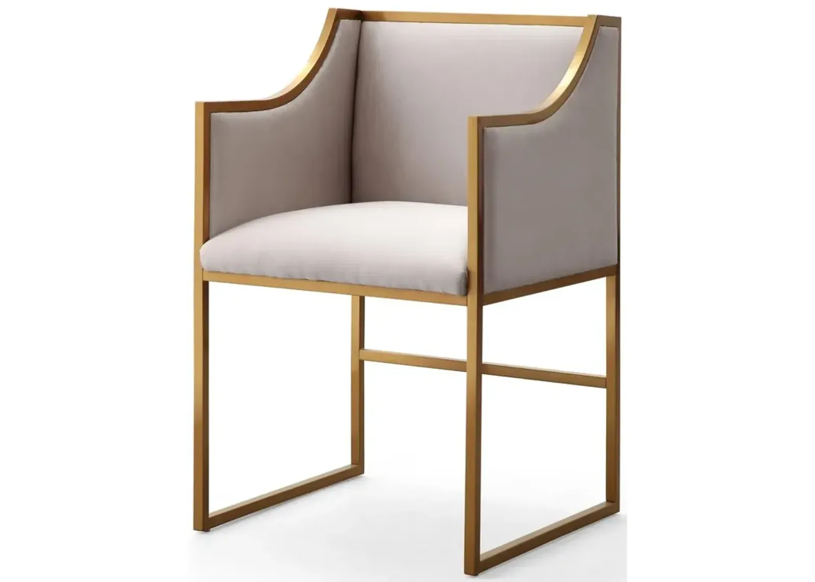 Belen Kox Versatile Cream Velvet Gold Chair, Belen Kox