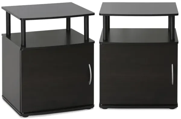 JAYA Utility Design End Table, Set of Two