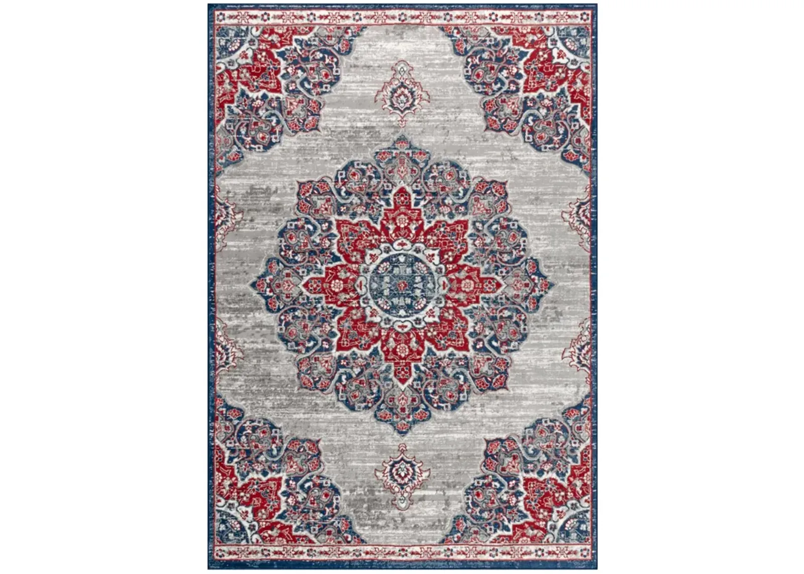 Modern Persian Vintage Moroccan Medallion Area Rug