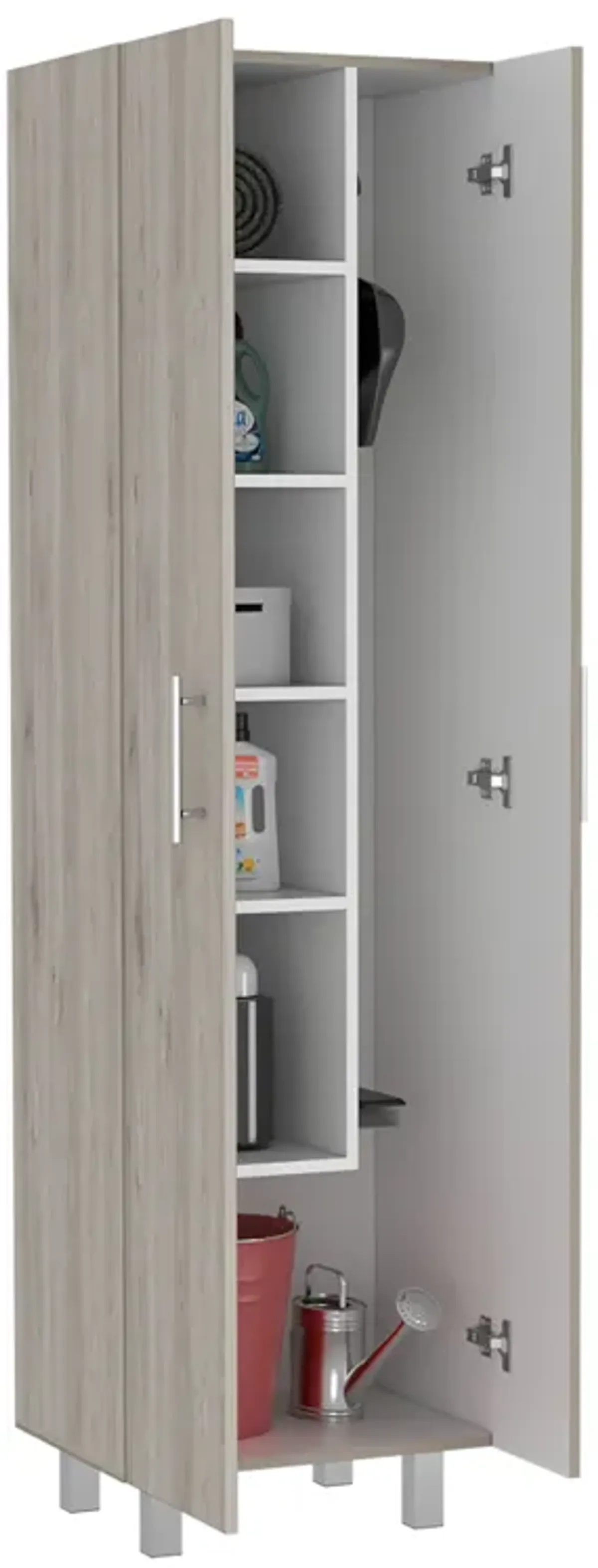 Closet Pantry Copenhague, Bedroom, Light Gray / White