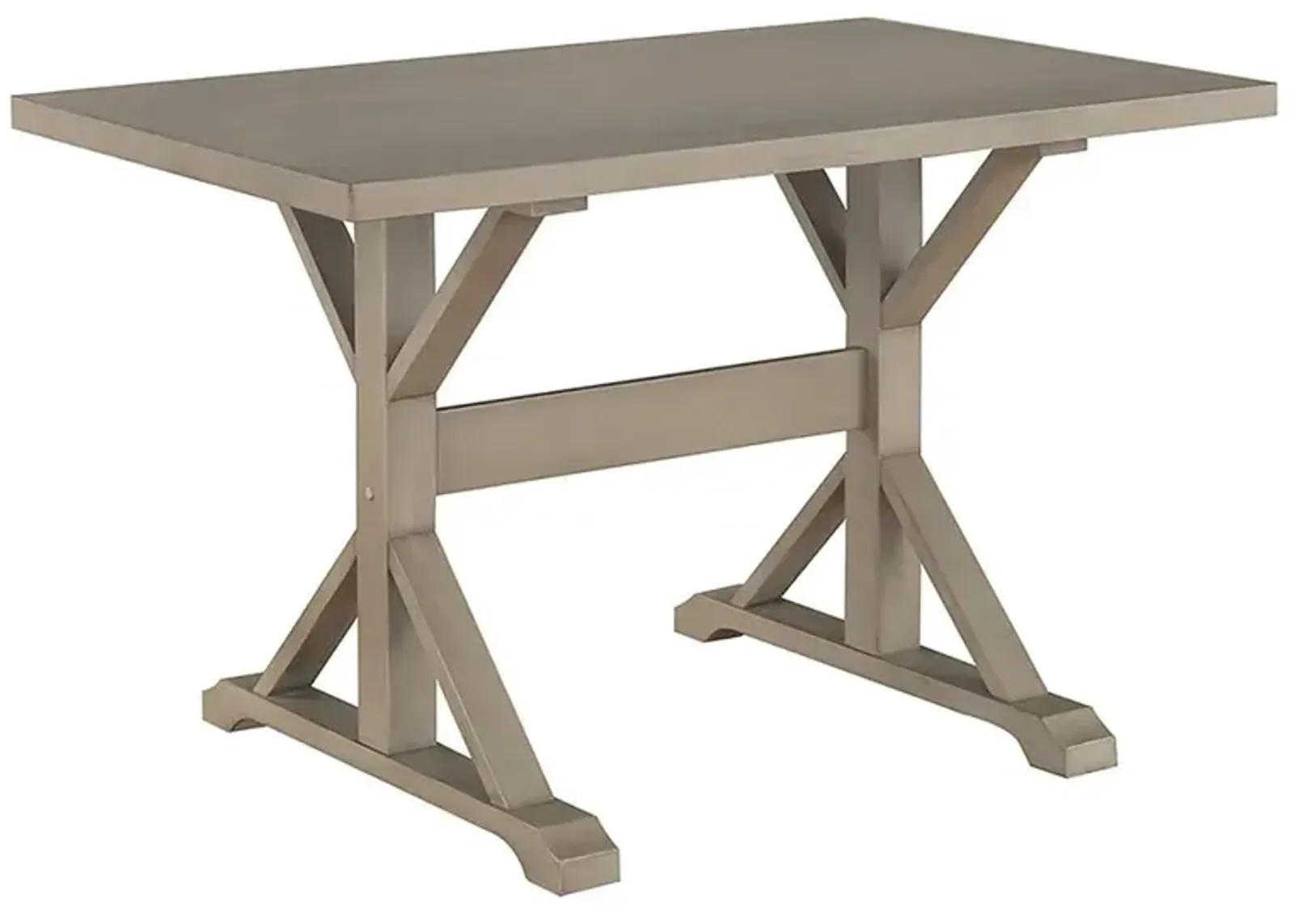 Carolina Living Delano Trestle Desk - Weathered Gray