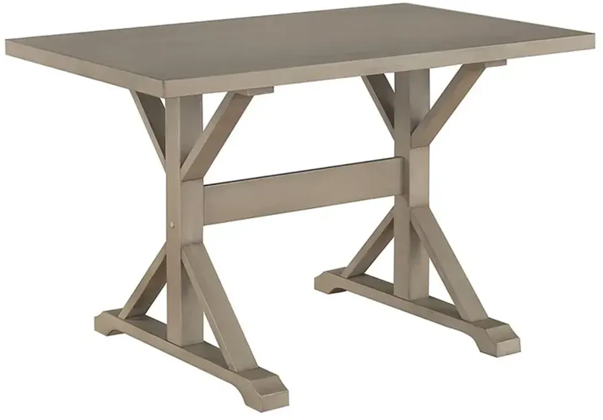 Carolina Living Delano Trestle Desk - Weathered Gray