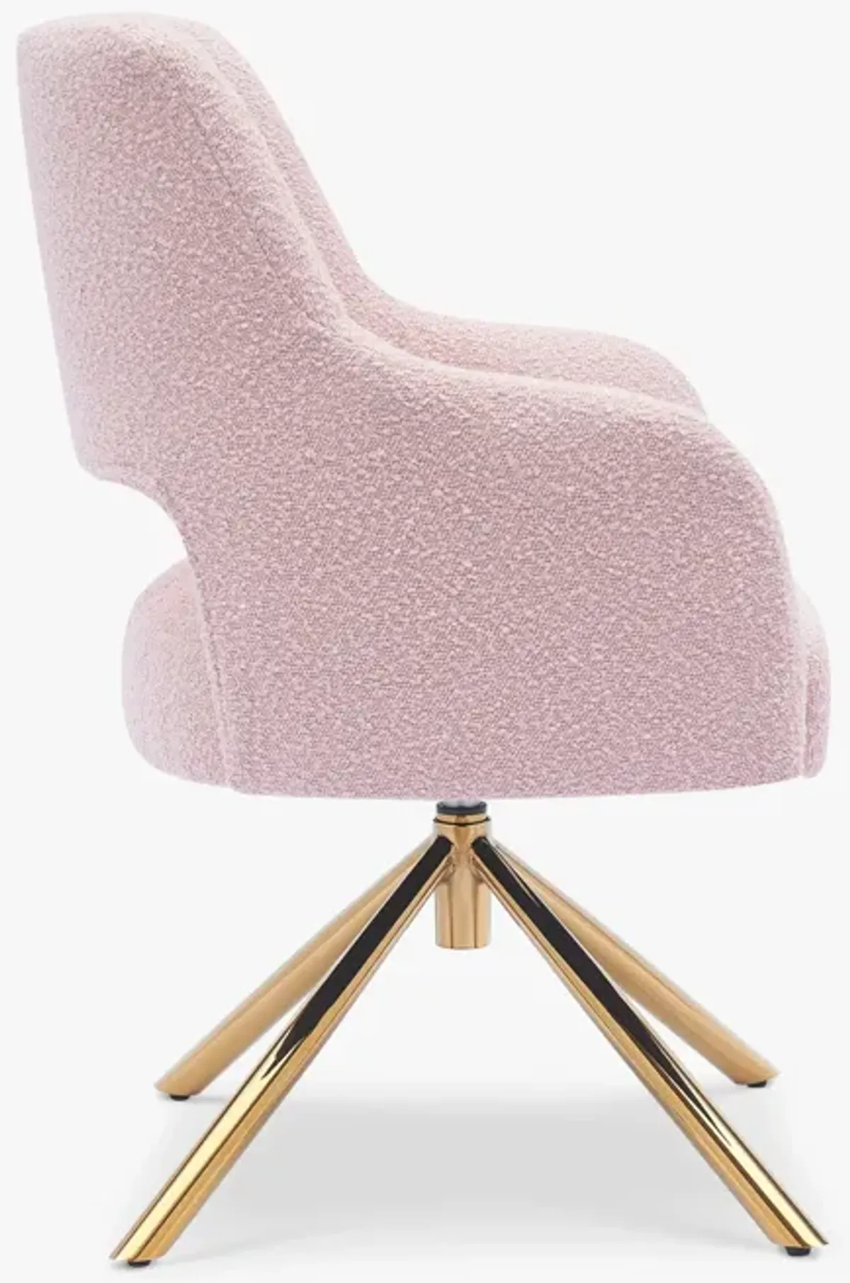 WestinTrends Genevieve Mid-Century Modern Wide Boucle Swivel Accent Arm Chair