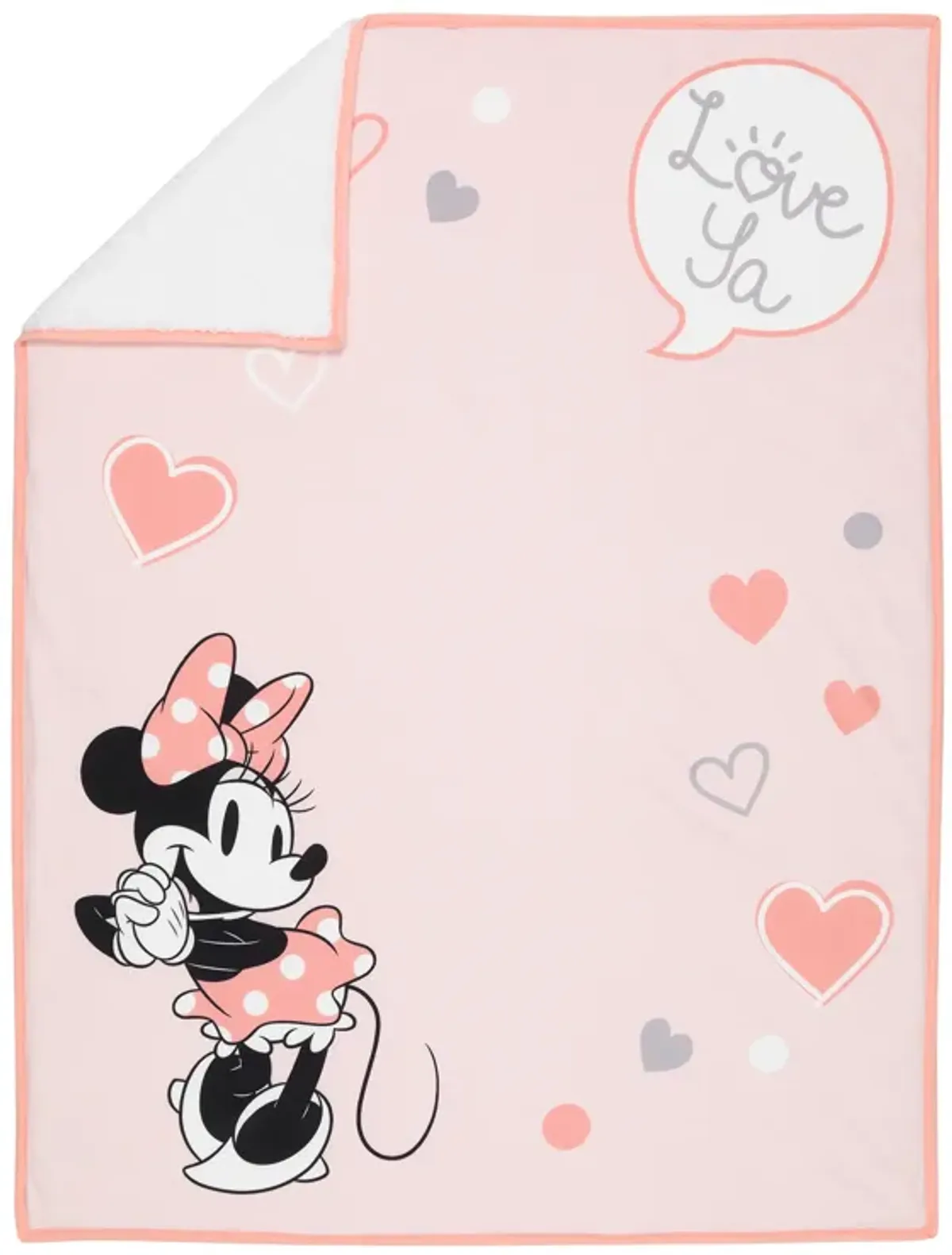 Lambs & Ivy MINNIE MOUSE Picture Perfect Baby Blanket - Pink, Animals, Disney