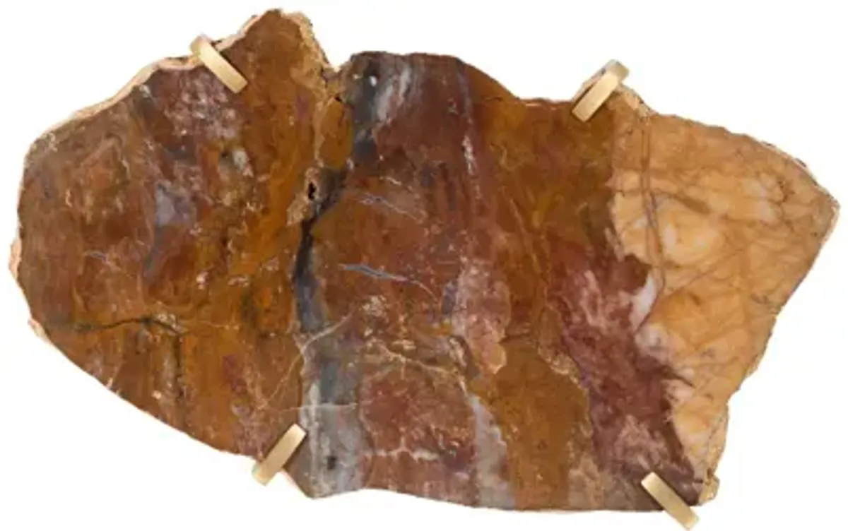 Gem Wall Tile in Brass Setting