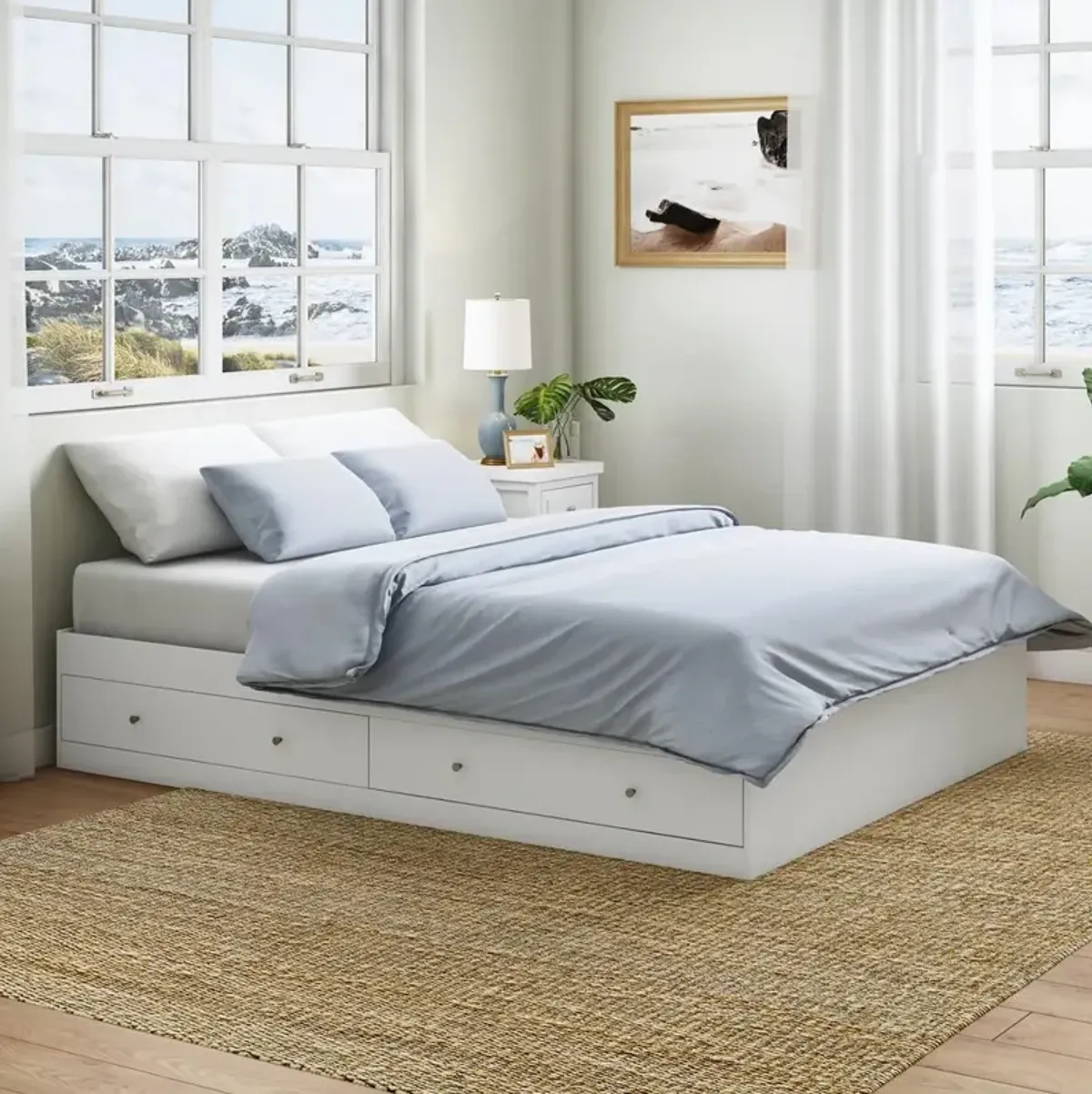 Sauder Cottage Road Queen Storage Bed Wh A2