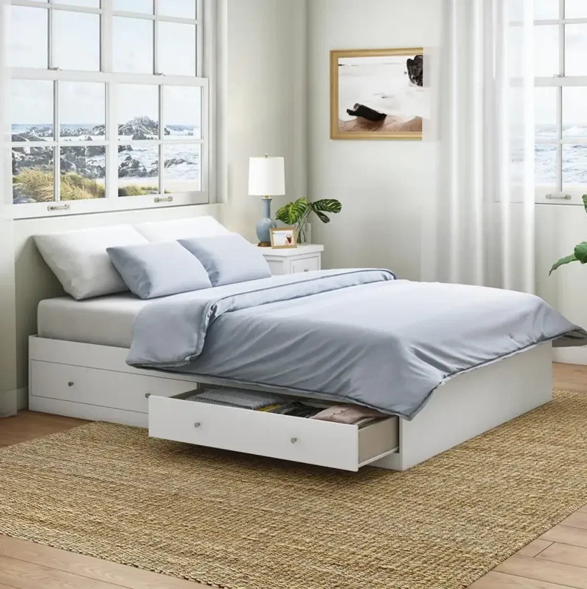 Sauder Cottage Road Queen Storage Bed Wh A2