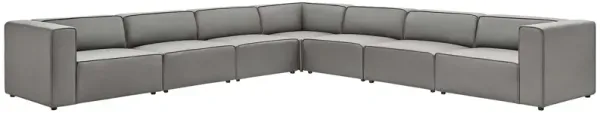 Mingle Vegan Leather 7-Piece Sectional Sofa