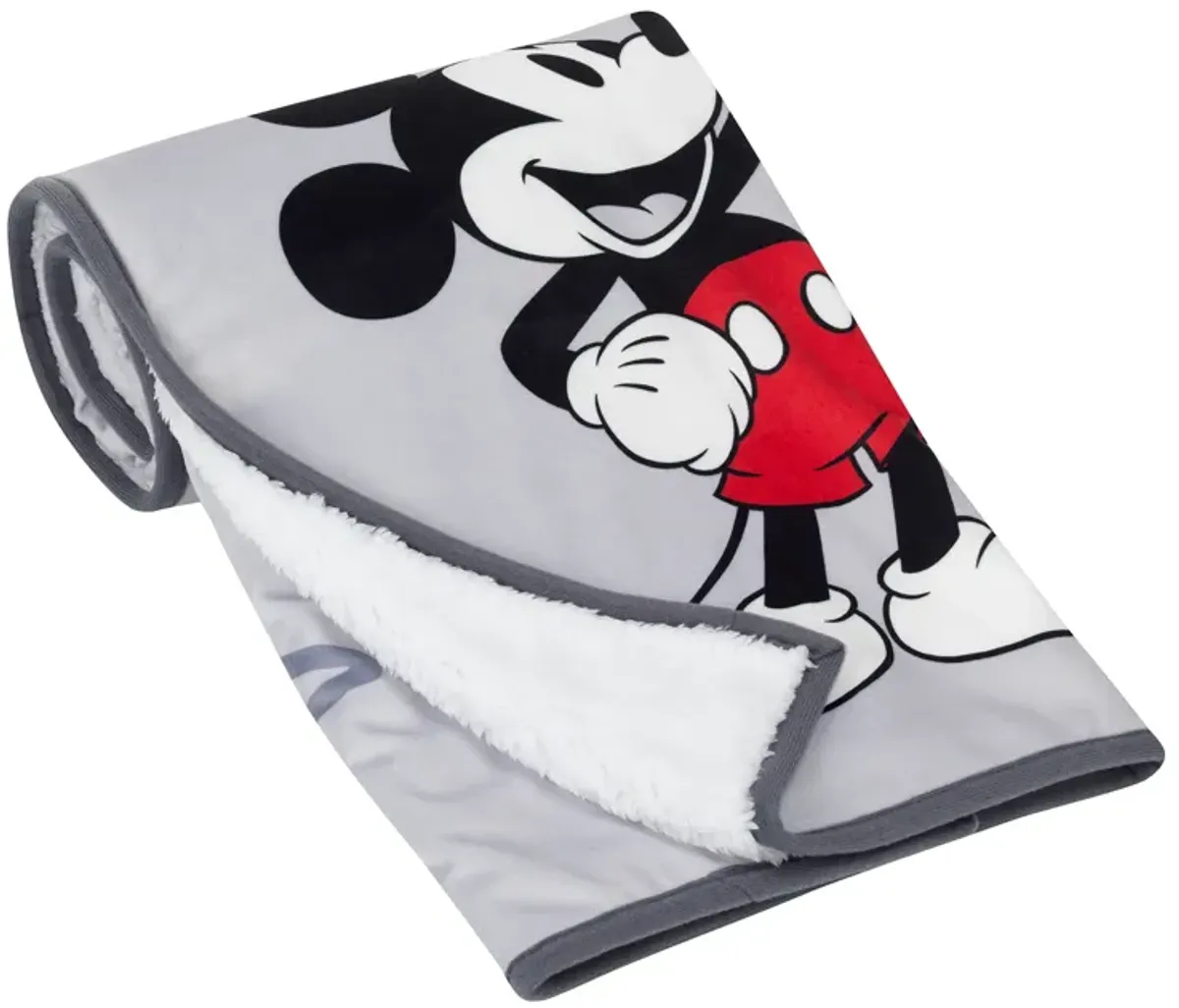 Lambs & Ivy Disney Baby MICKEY MOUSE Picture Perfect Baby Blanket - Gray