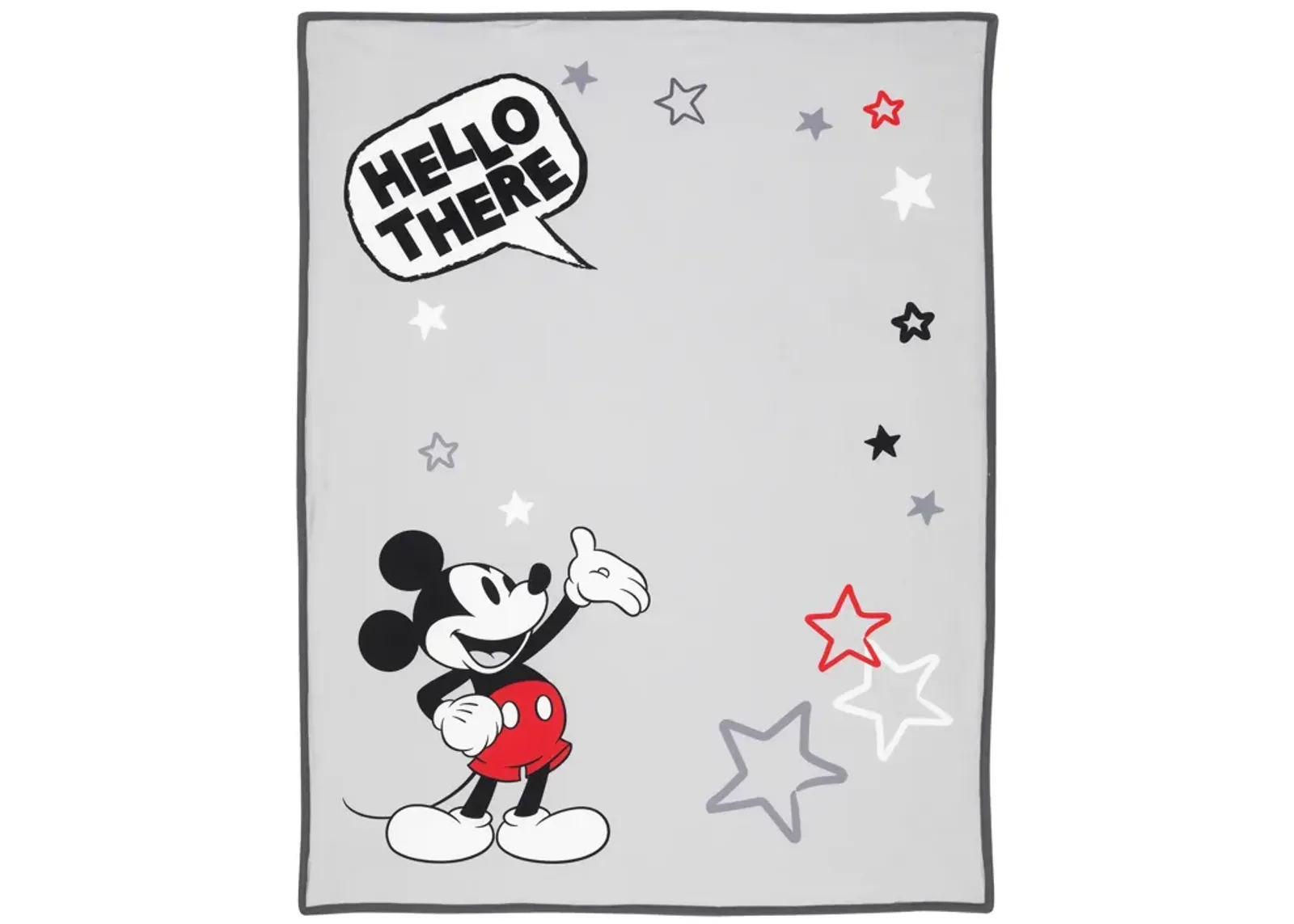 Lambs & Ivy Disney Baby MICKEY MOUSE Picture Perfect Baby Blanket - Gray