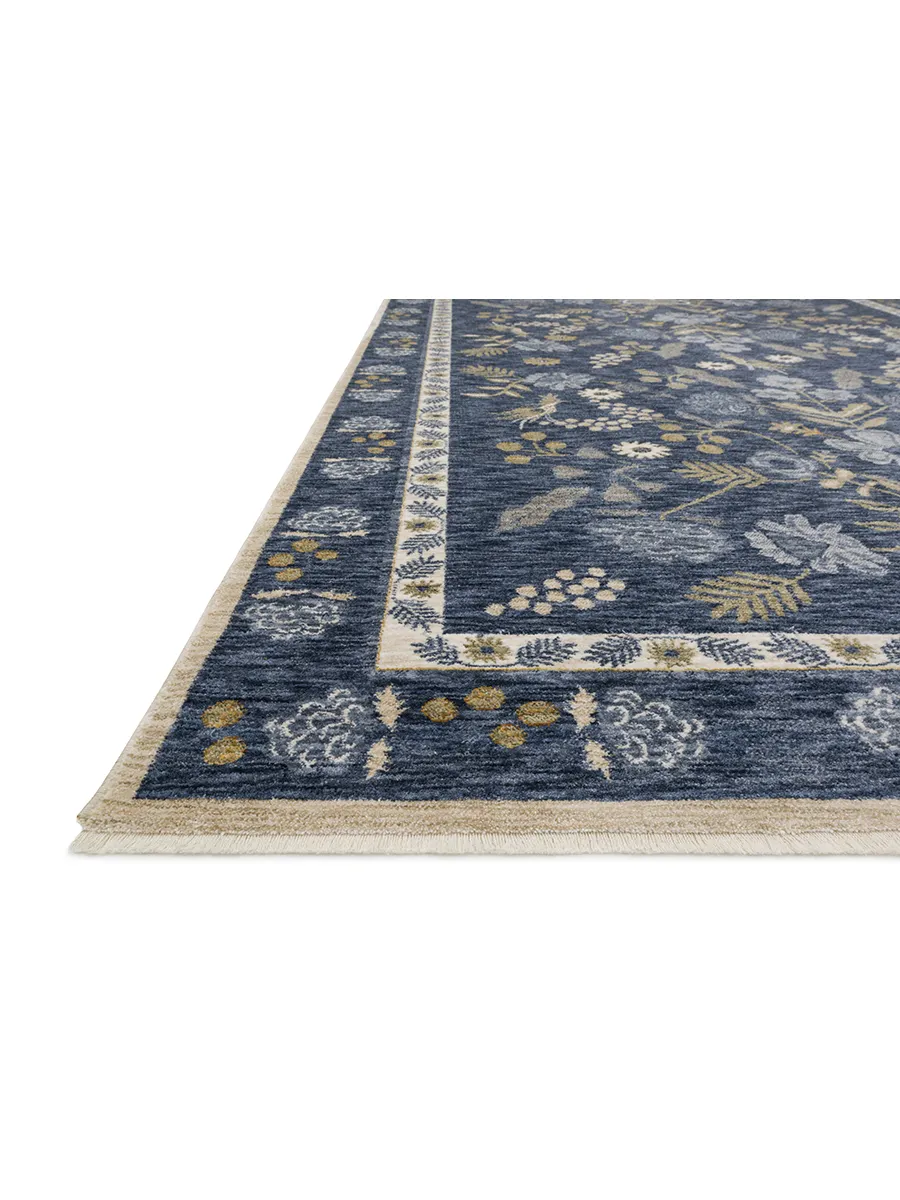 Kismet KIS03 Navy 3'7" x 5'2" Rug by Rifle Paper Co.