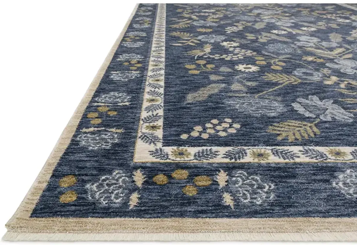 Kismet KIS03 Navy 3'7" x 5'2" Rug by Rifle Paper Co.