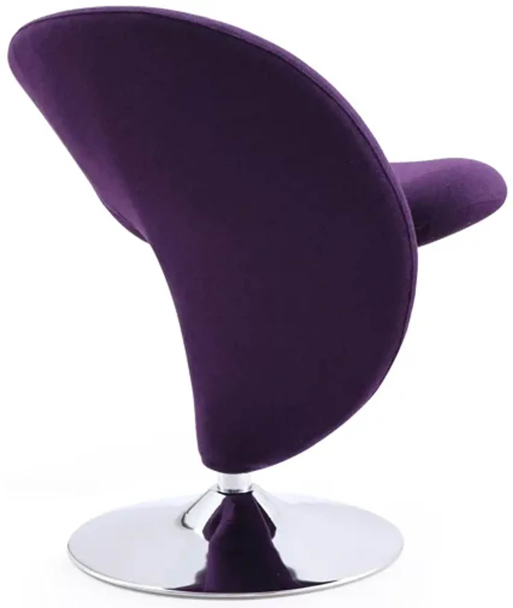 Curl Purple Swivel Accent Chair Mathis Home | Furniture.com