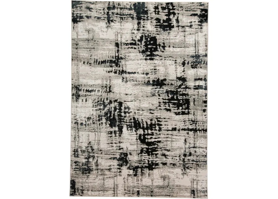 Micah 3339F 13' x 20' Black/White/Gray Rug