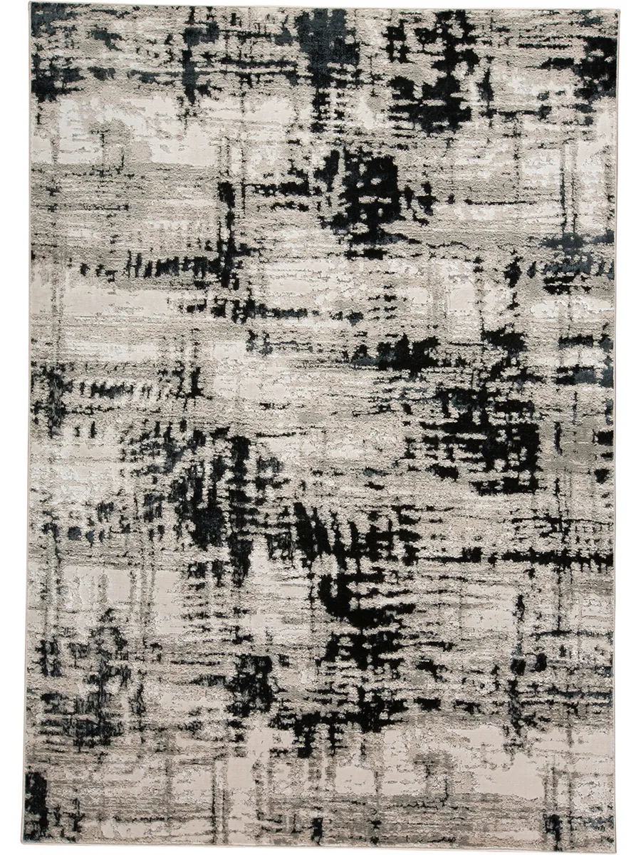 Micah 3339F 13' x 20' Black/White/Gray Rug