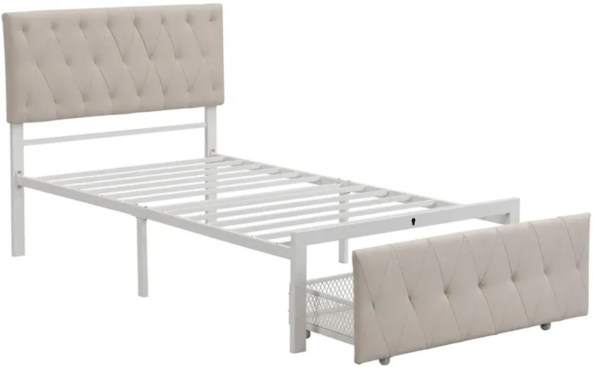 Merax Storage Bed Metal Platform Bed