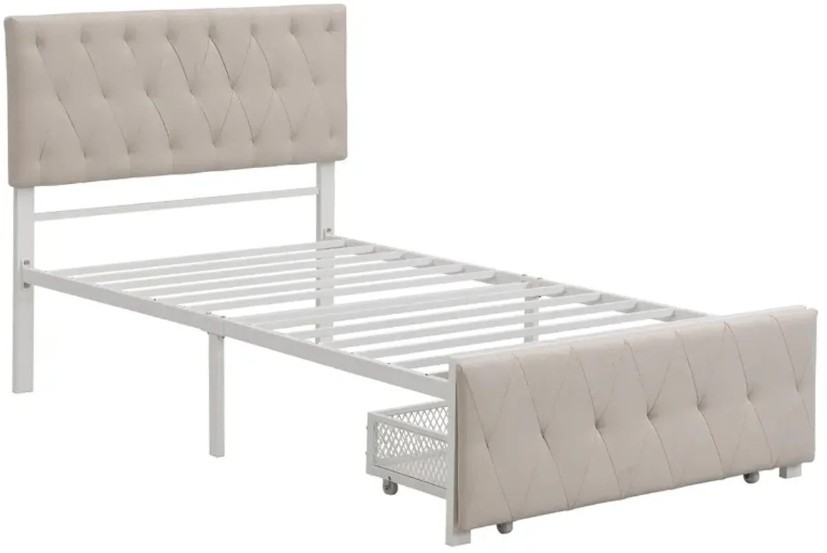 Merax Storage Bed Metal Platform Bed