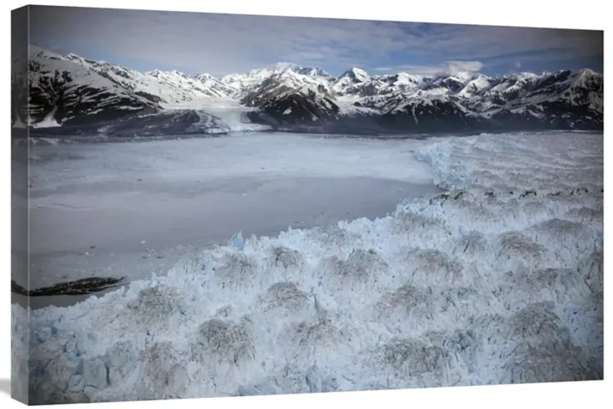 Hubbard Glacier encroaching on Gilbert Point, Wrangell-St. Elias National Park, Alaska-Canvas Art-30x20