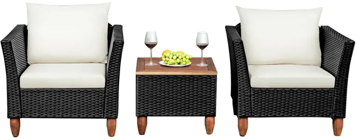 3-Piece Outdoor Patio Rattan Furniture Set for Stylish Outdoor Living