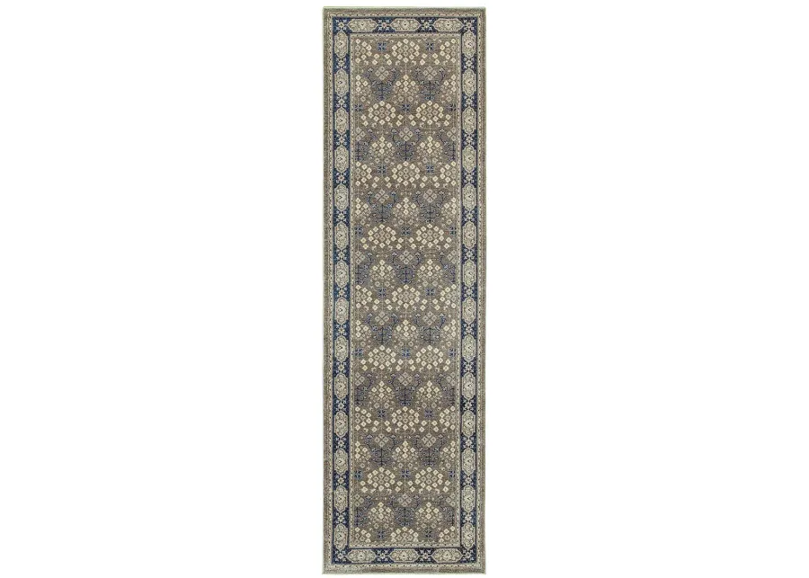 Richmond 2'3" x 7'6" Grey Rug