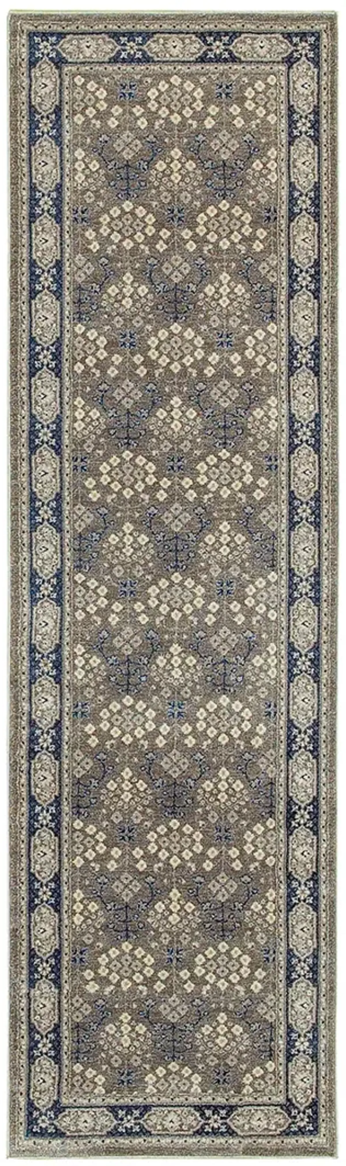 Richmond 2'3" x 7'6" Grey Rug