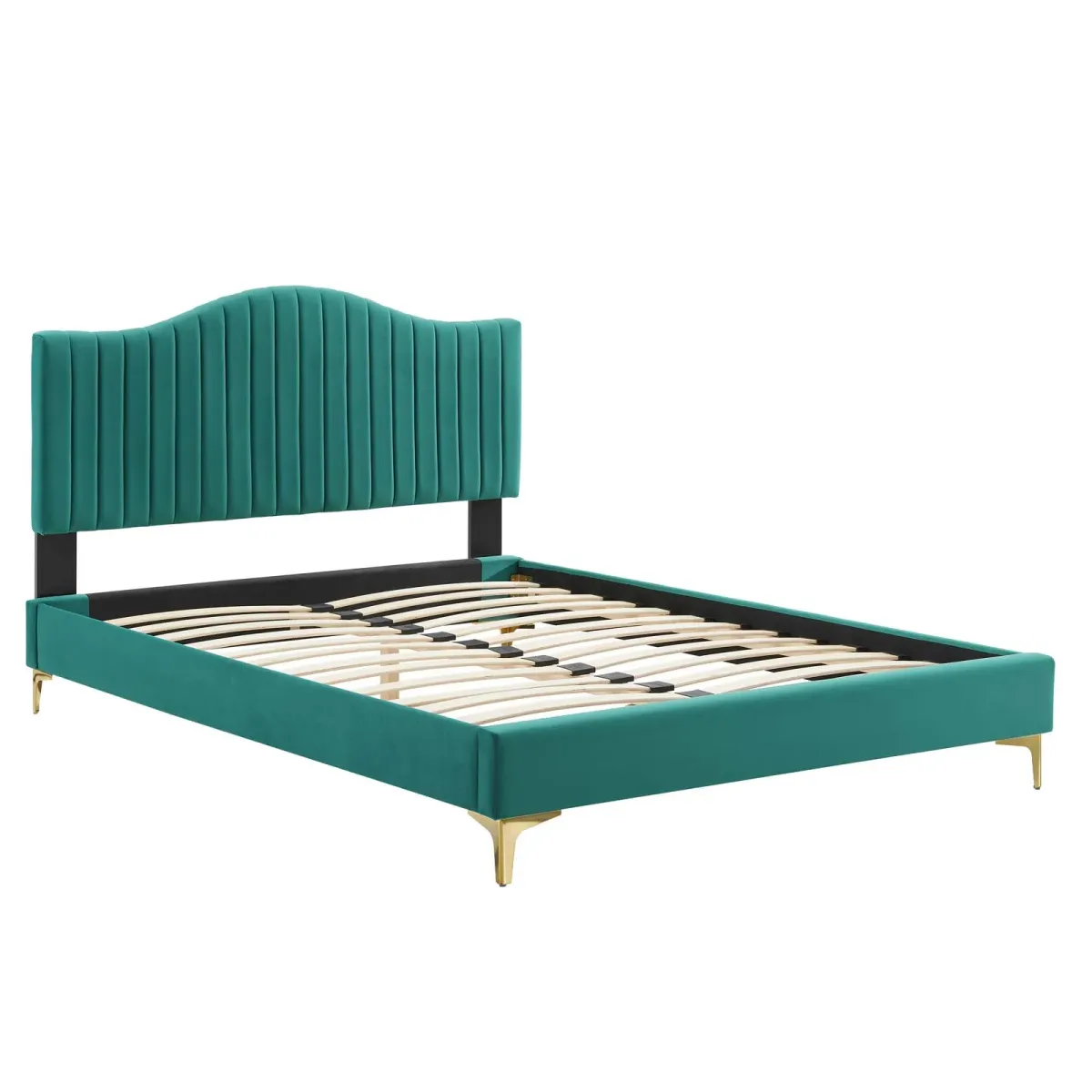 Modway - Juniper Channel Tufted Performance Velvet Queen Platform Bed