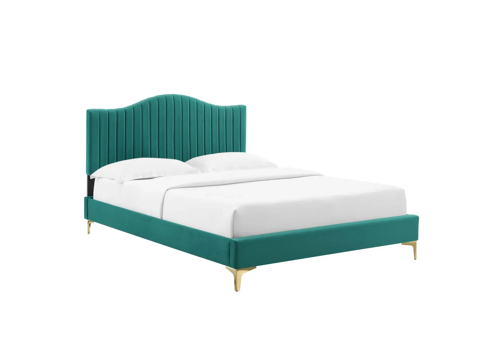 Modway - Juniper Channel Tufted Performance Velvet Queen Platform Bed