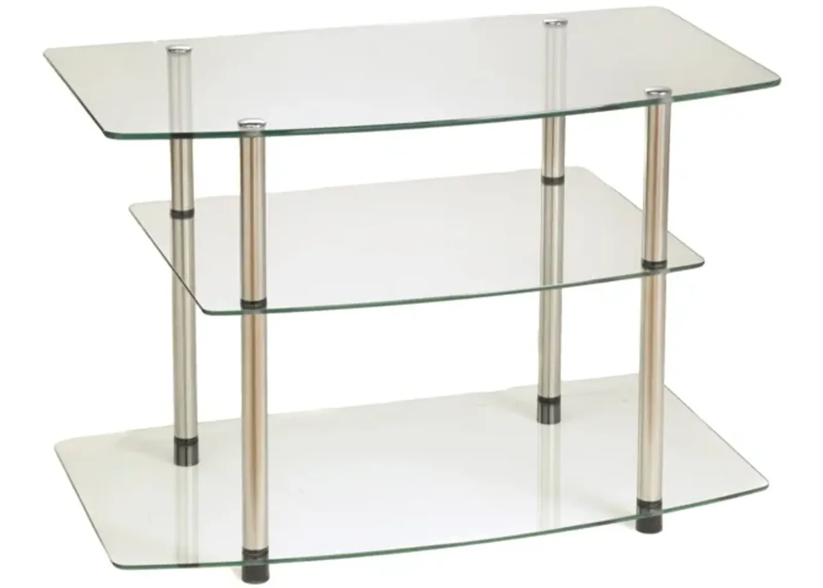 Convenience Concepts Designs2Go Classic Glass 3 Tier TV Stand