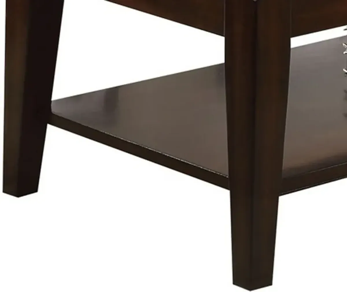 Innovative Coffee Table with Lift Top, Walnut Brown-Benzara