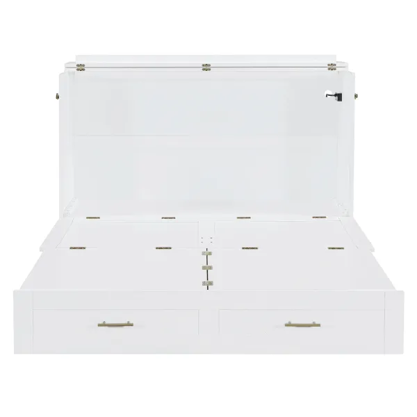 Merax Pulley Structure Design Murphy Bed Cabinet