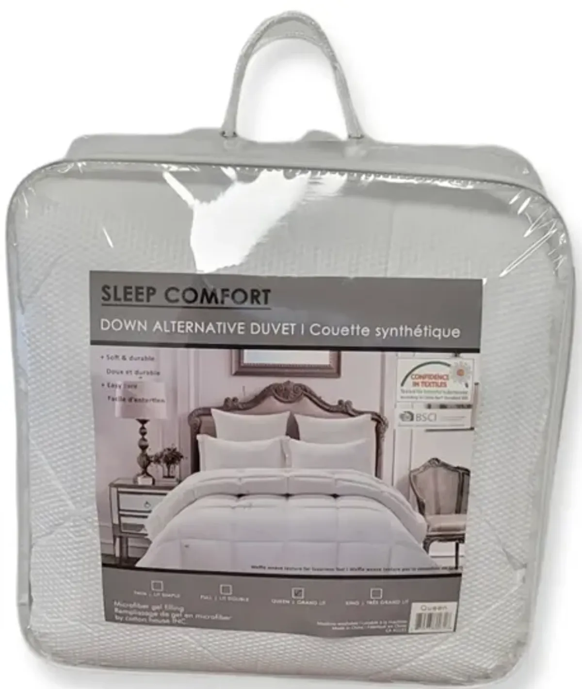 Cotton House - Synthetic Duvet, 3D Fill 100% Microfiber Gel (Down Alternative), White