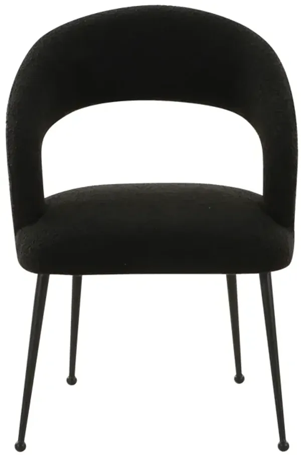 Rocco Black Boucle Dining Chair
