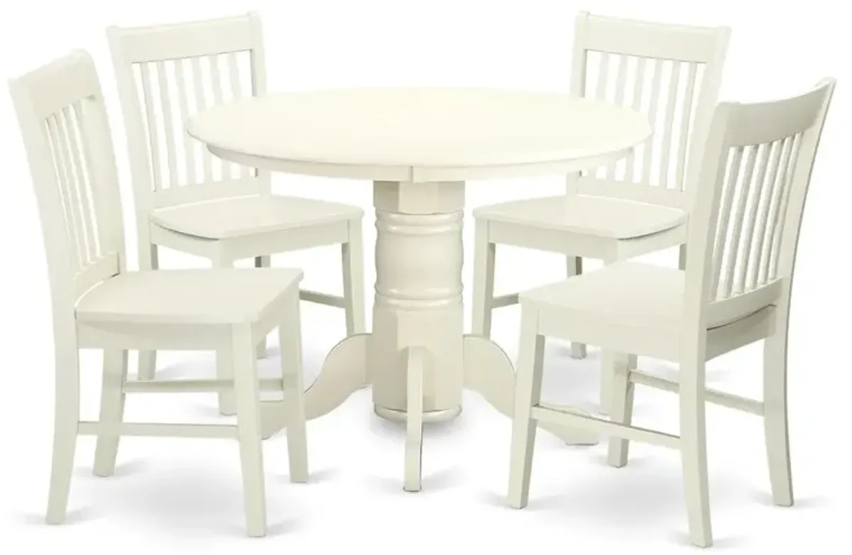 Dining Room Set Linen White