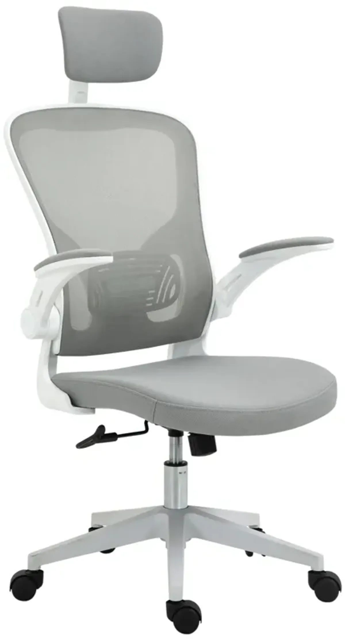 Grey Ergonomic Seating: High Back Adjustable Office Chair