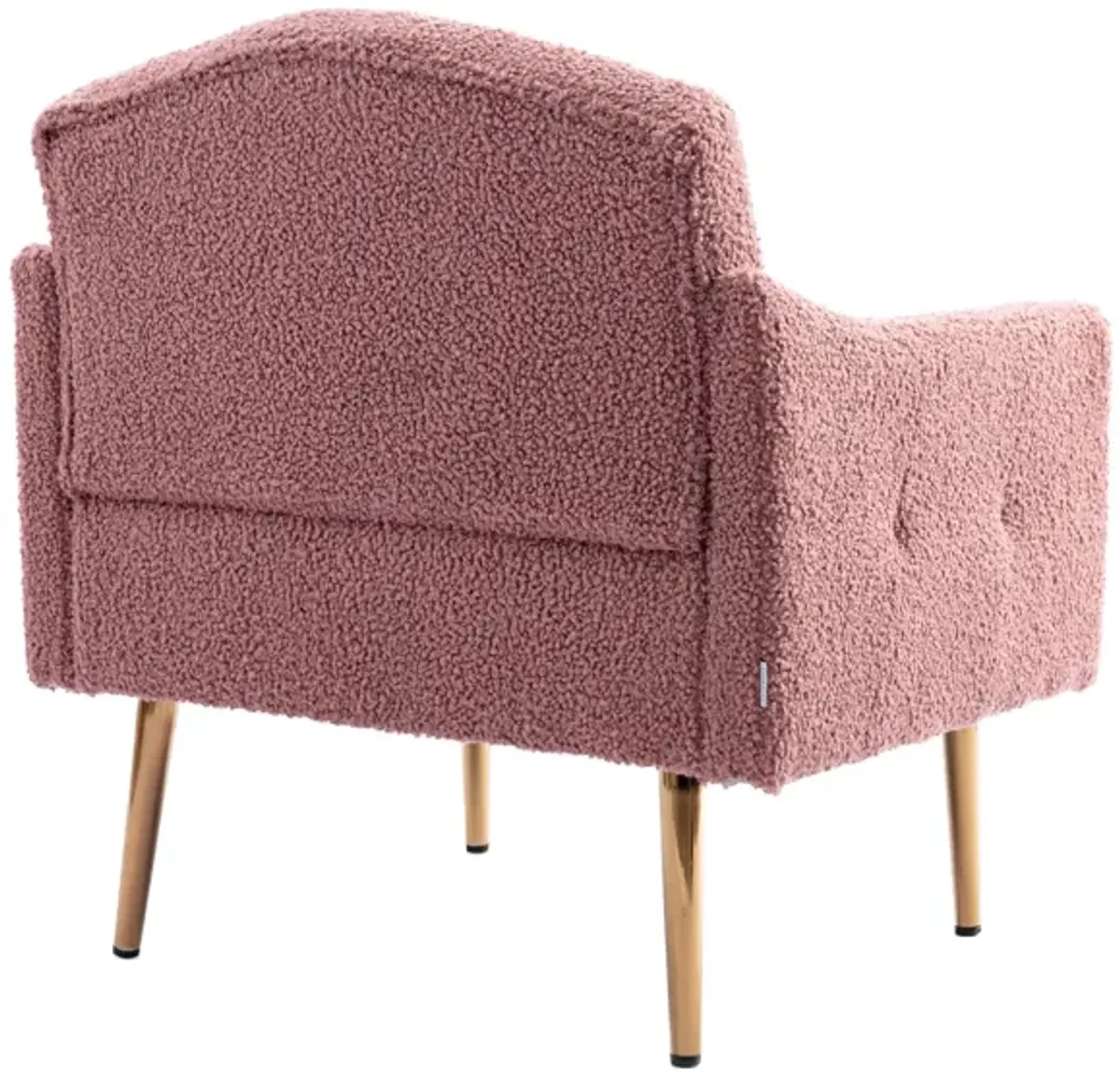 Accent Chair, Leisure Single Sofa With Rose Golden Feet