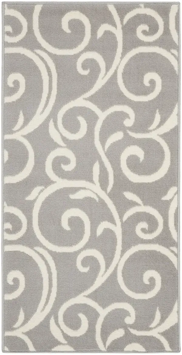 Grafix GRF19 Gray 2'3" x 7'6" Rug