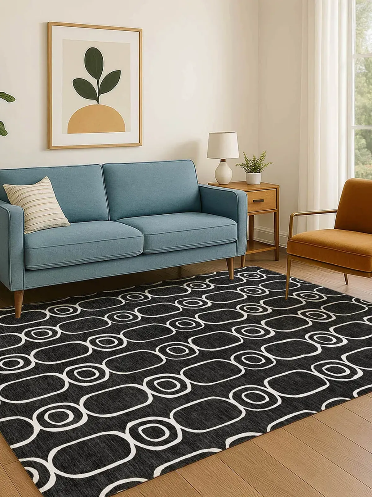 The Reserve TR6 Black 8' x 10' Rug