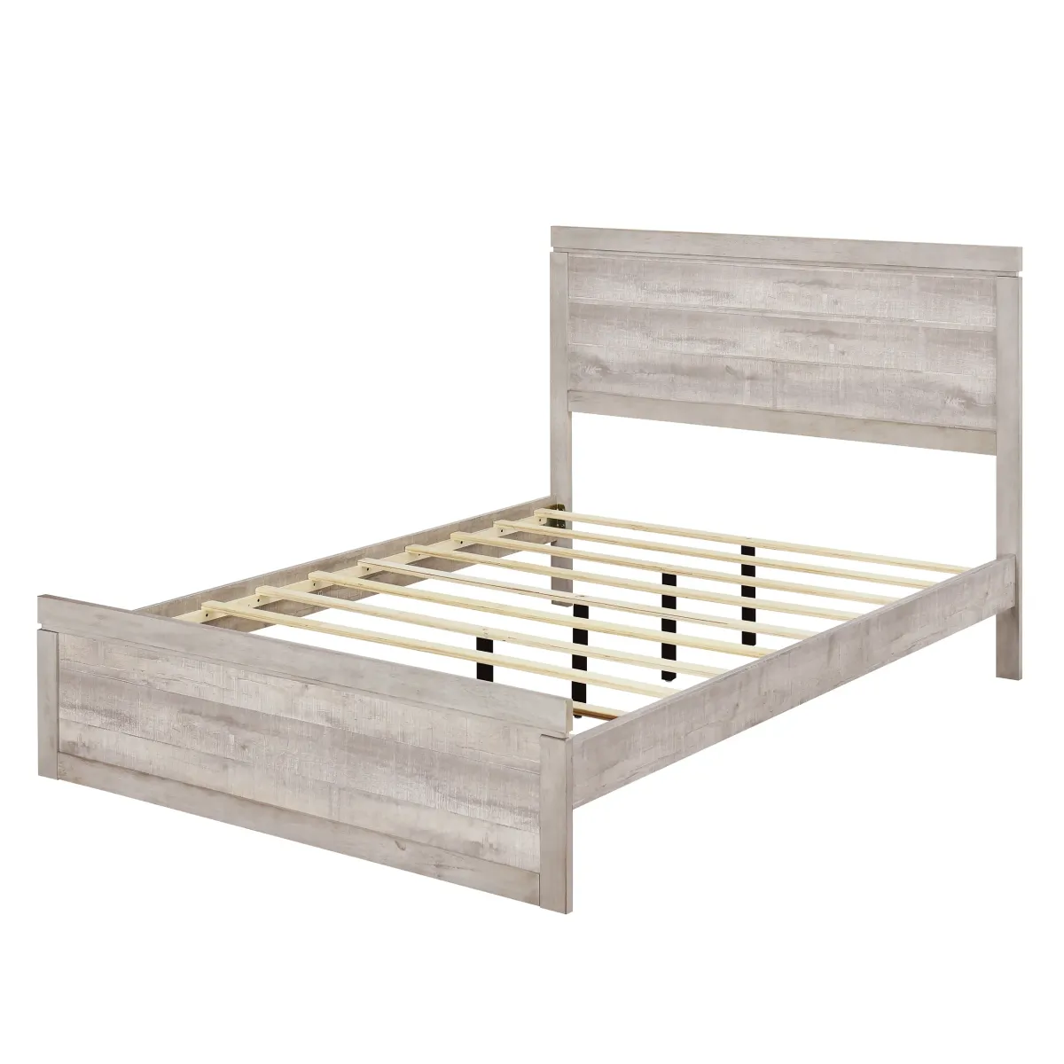 Merax Farmhouse Style Platform Bed with Headboard