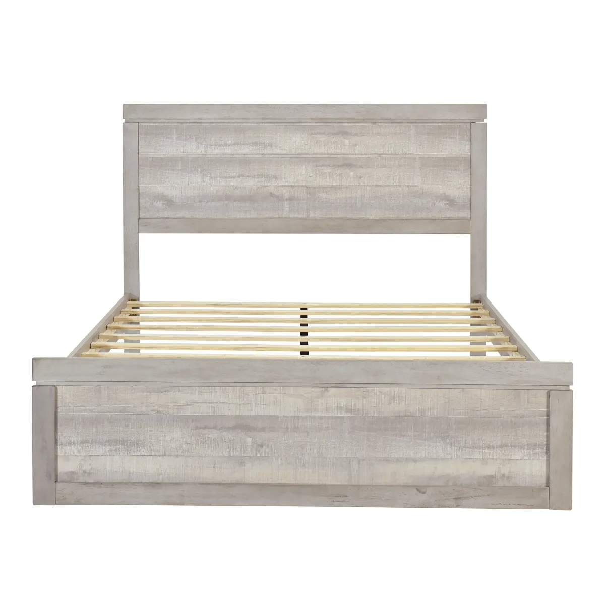 Merax Farmhouse Style Platform Bed with Headboard