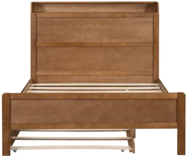 Merax Platform Bed with Storage Headboard