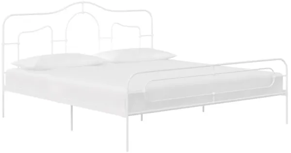 Mr. Kate Primrose Metal Bed, King, Black